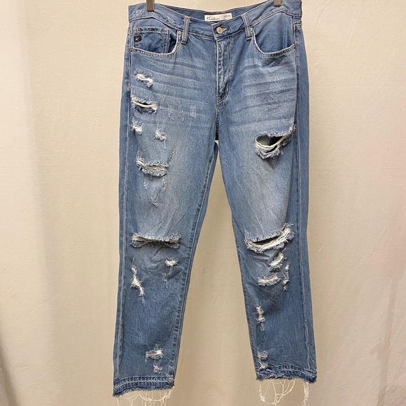 KanCan 29 (US 11) High Rise Ripped Boyfriend Jeans Exclusively For Maurices - Picture 12 of 14